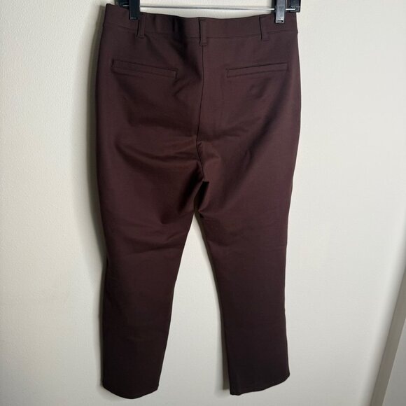 Quince Women's Large Ultra Stretch‎ Ponte Straight Leg Pants Casual Office - Picture 3 of 5